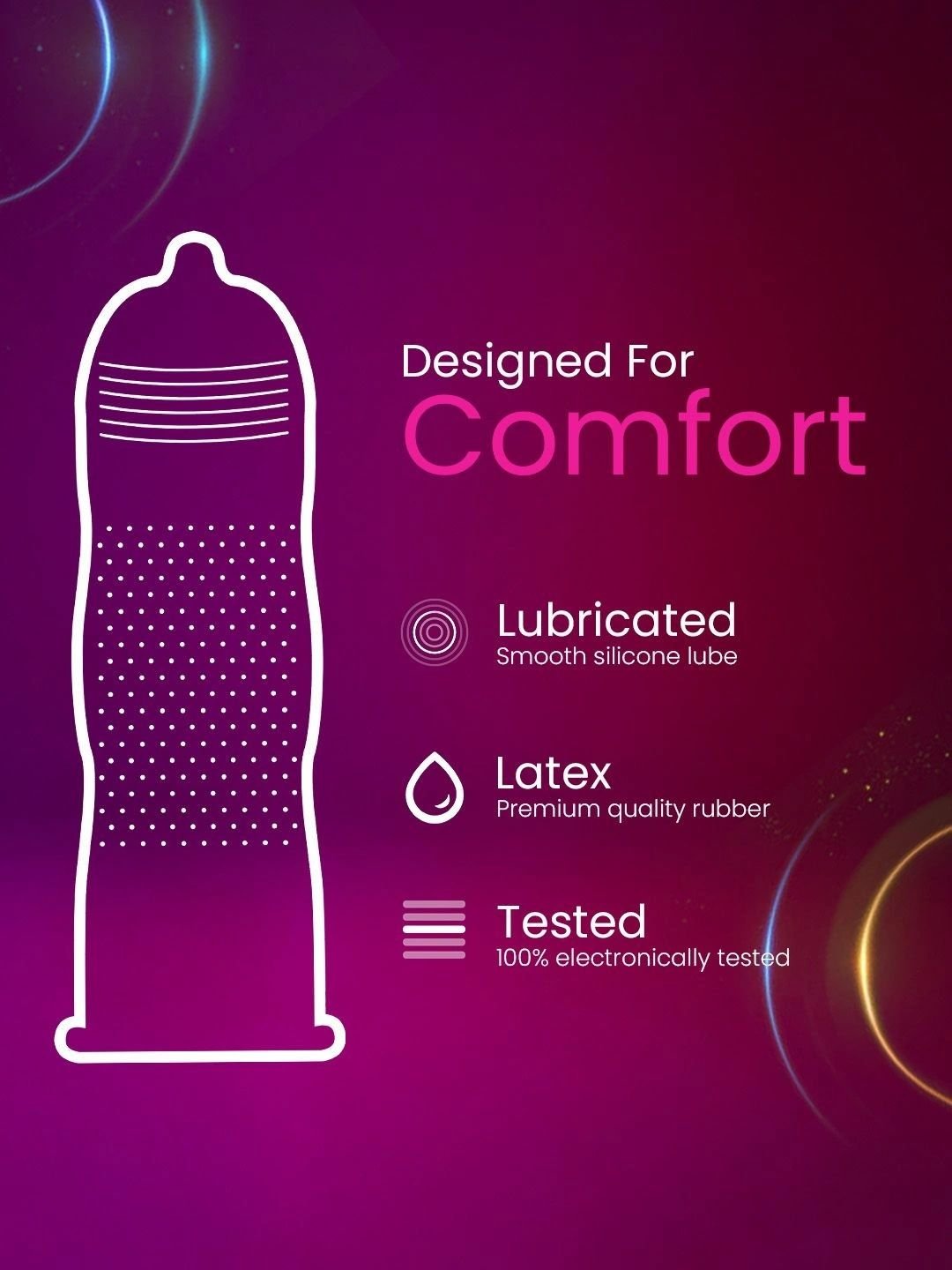Funtime Funtime Pack Of 3 Hazelnut Flavor Long Lasting Dotted & Ribbed Condoms - 30 Pcs - Image 6