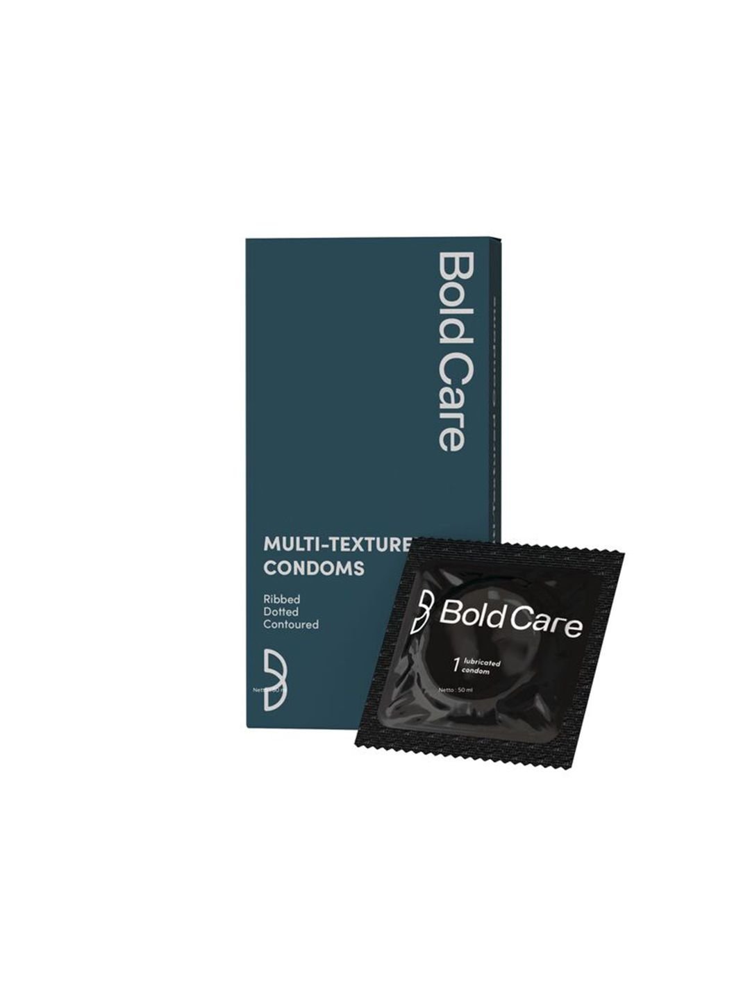 Bold Care Bold Care Pack Of 10 Men Multi-Textured Condoms - Ribbed, Dotted, & Contoured - Lubricated