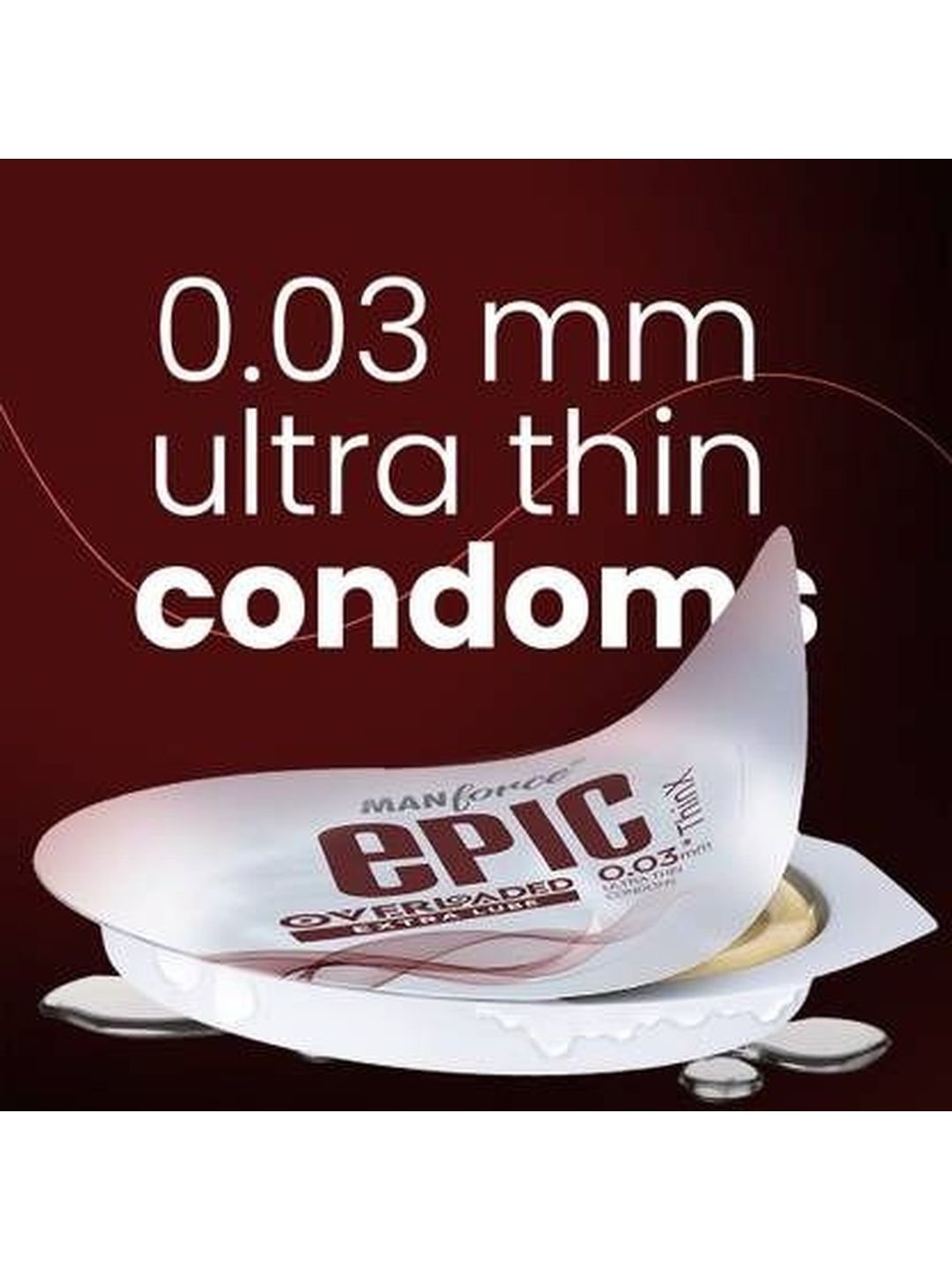 Manforce Manforce Epic ThinX Overloaded Ultra Thin Extra Lube Condoms - 10 Sheets - Image 3