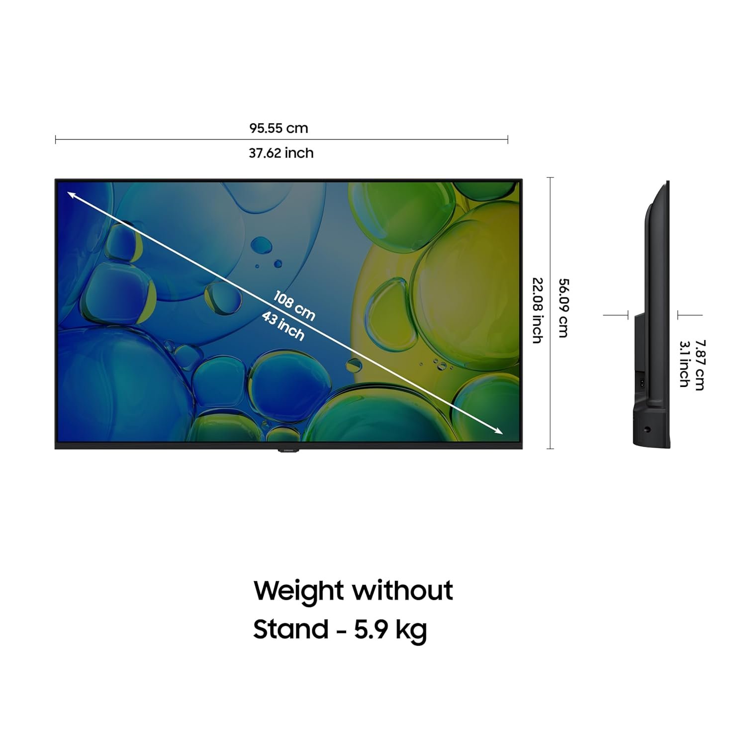 Samsung 108 cm (43 inches) FHD Smart LED TV UA43F5550FUXXL - Image 5
