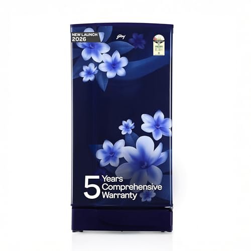 Godrej 180L 1Star 5 Years Comprehensive Warranty | New Launch | Advanced Capillary Technology| Jumbo Vegetable Tray| 2.25L Bottle Space Single Door Refrigerator (RD EDGE 205AN WRF PP BL, Pep Blue) - Image 11