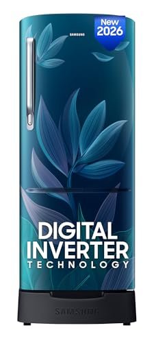 Samsung 183 L, 4 Star, Digital Inverter, Direct-Cool Single Door Refrigerator (RR20H28249U/NL, Paradise Bloom Blue, Base Stand Drawer, Single Touch Defrost, 2026 Model) - Image 10