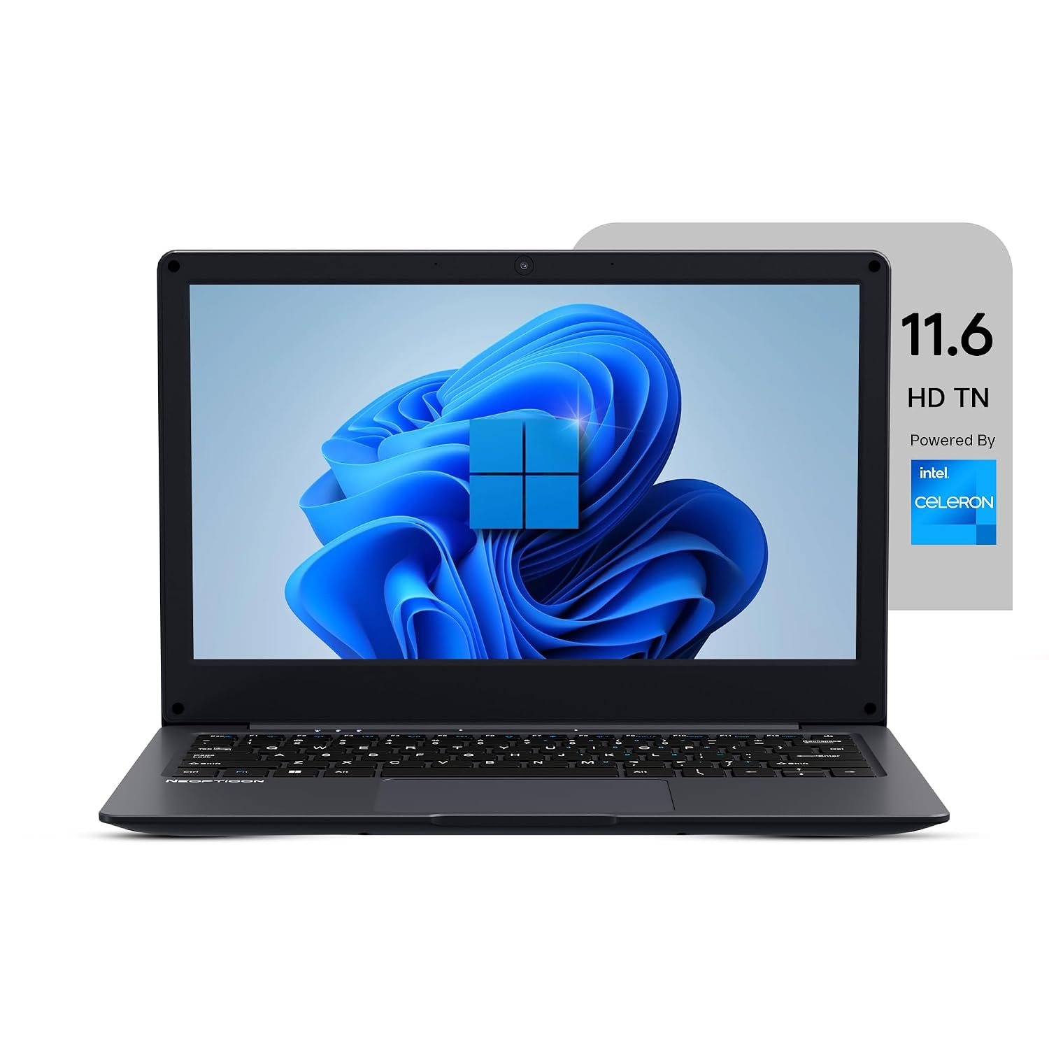 EBook 11.6" HD Laptop | Best Student & Office Work Laptop | Celeron N4020 | 4GB DDR4 | 128GB eMMC + M.2 SSD Expandable Slot | Win 11 Home |31Wh Battery | UHD Graphics 600 | Black - Image 2