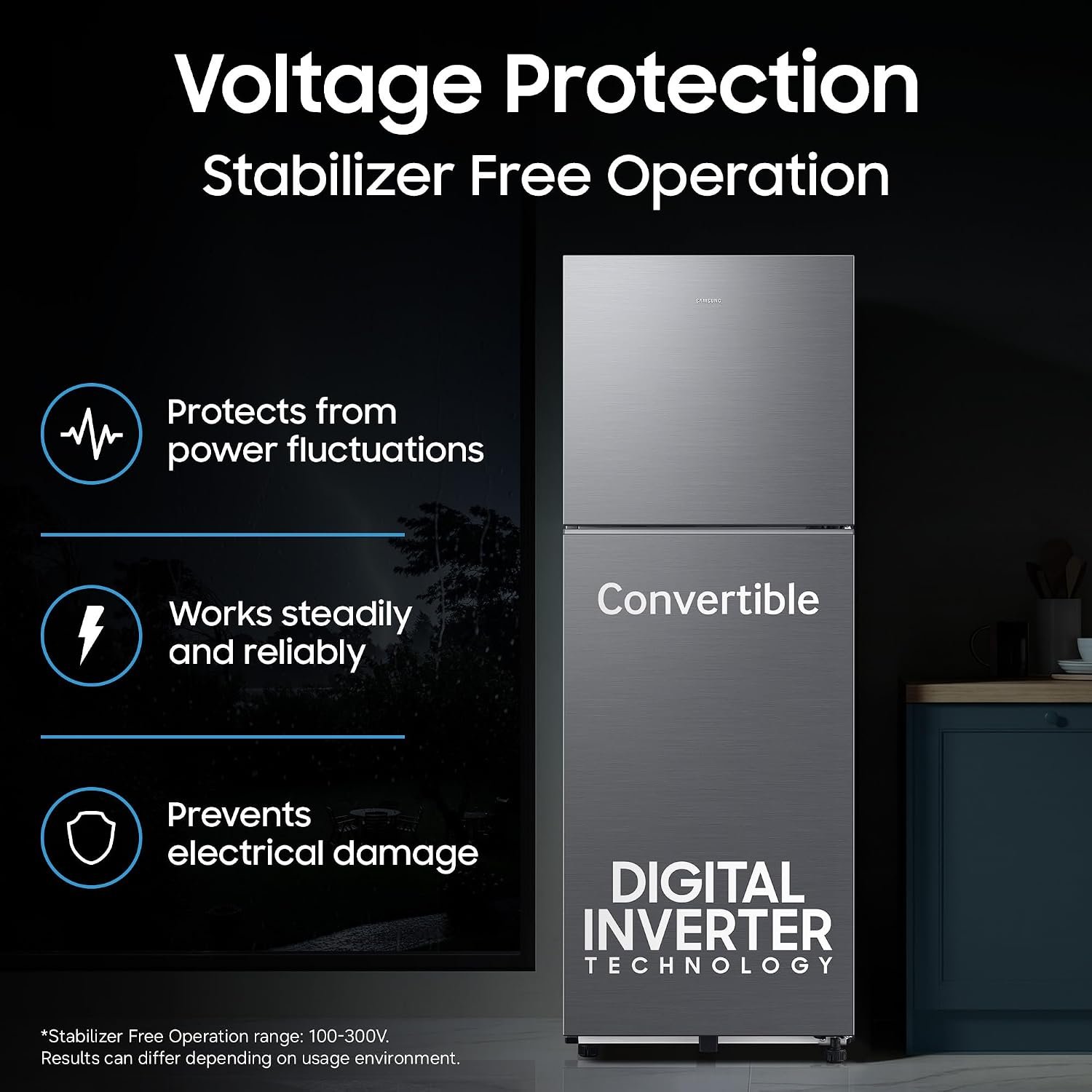 Samsung 236 L, 3 Star, Convertible, Digital Inverter Frost Free Double Door Refrigerator (RT40H28U3THL, Silver, Refined Inox, 2026 Model) - Image 12