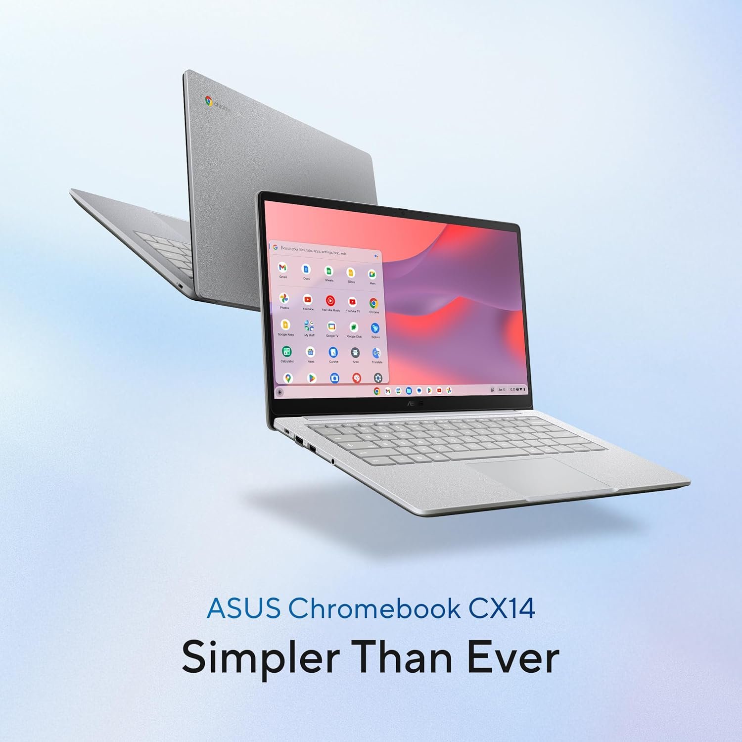 ASUS Chromebook CX1405 (2026), Smartchoice,Intel N50 Processor, Intel UHD iGPU, 8GB RAM, 128GB SSD, FHD, 14" (35.5 cm), Chrome OS, Pure Grey, 1.39 Kg, CX1405CTA-S60622, 42WHrs, Thin & Light Laptop