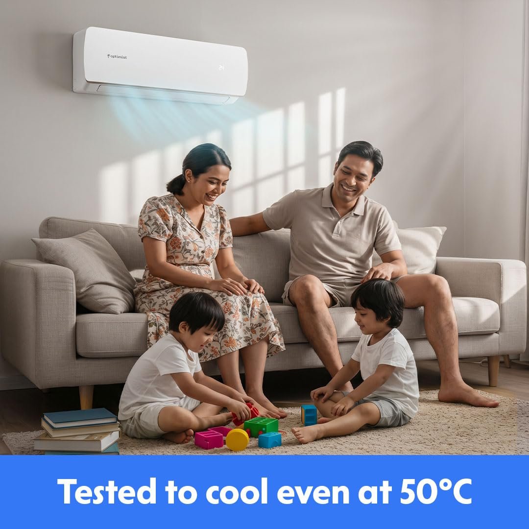 Optimist 1.39 T 5Star WiFi Inverter Split AC|₹40/day Lowest Bill |5-Yr Warranty| ISEER 6.05| 50°C Tested Cooling | Turbo+ up to 1.9Ton Cooling| In-App Gas Level Indicator(ODU-SUHC48ZV, IDU- SEHC48ZV) - Image 9