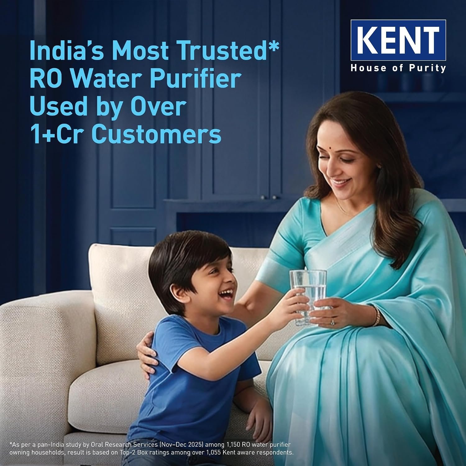 KENT Supreme Plus Neo RO Water Purifier | RO+UF+UV+Alk+Cu+TDS Control+UV In-Tank | Alkaline Water with goodness of Copper | 8L | 20L/Hr | Ideal For Borewell/Tanker/Municipal Water - Image 7