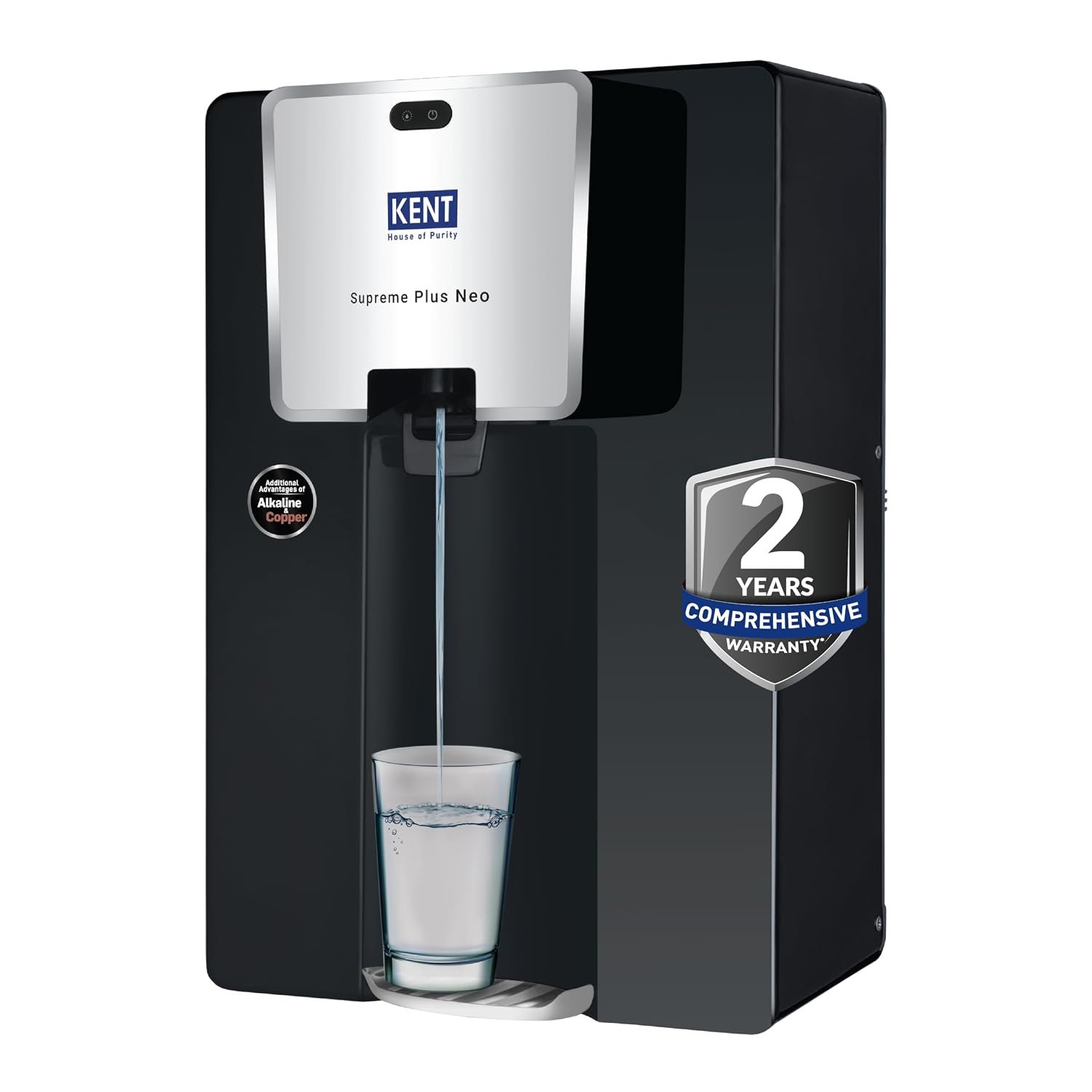KENT Supreme Plus Neo RO Water Purifier | RO+UF+UV+Alk+Cu+TDS Control+UV In-Tank | Alkaline Water with goodness of Copper | 8L | 20L/Hr | Ideal For Borewell/Tanker/Municipal Water - Image 8