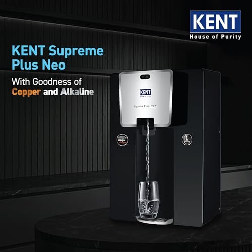KENT Supreme Plus Neo RO Water Purifier | RO+UF+UV+Alk+Cu+TDS Control+UV In-Tank | Alkaline Water with goodness of Copper | 8L | 20L/Hr | Ideal For Borewell/Tanker/Municipal Water - Image 10