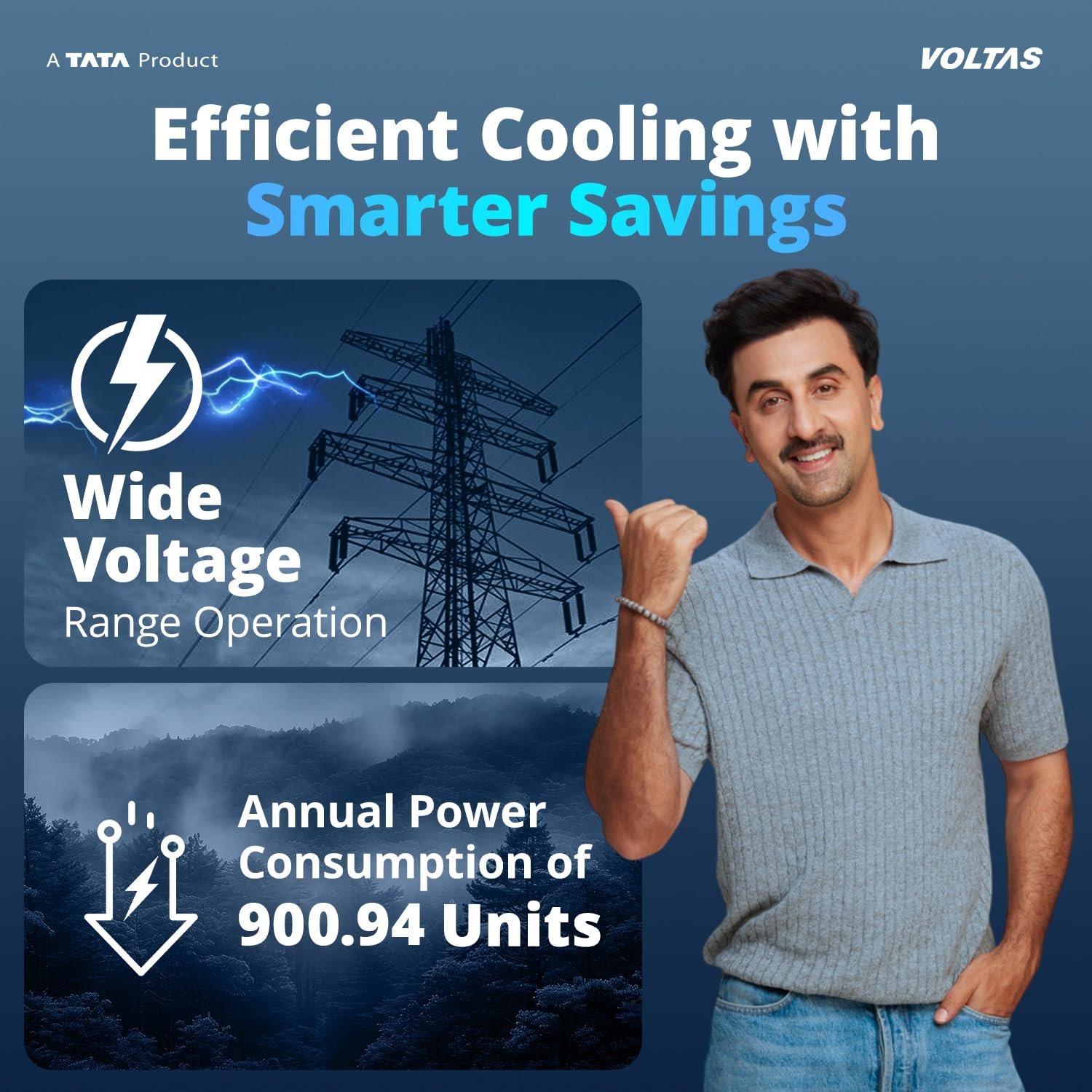 Voltas 1.5 ton 3 star,New star rated, Rating Inverter Split AC (Copper, Convertible 5-in-1 Cooling Mode, 2-Way Air Swing, Anti-dust Filter with Anti Microbial Coating, Auto Clean (183INV CAV, White) - Image 10