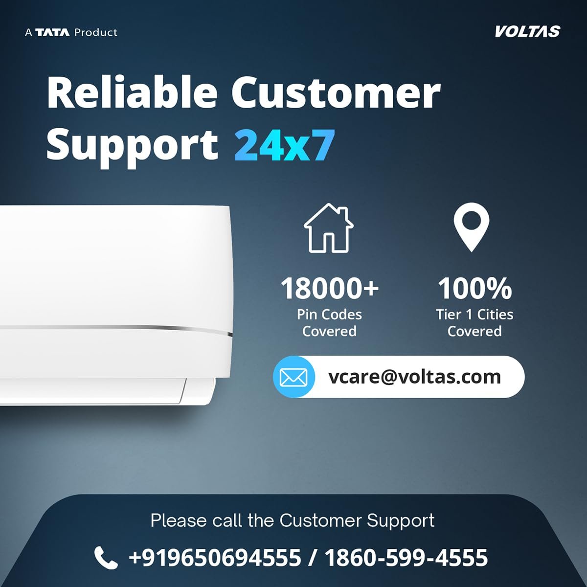 Voltas 1.5 ton 3 star,New star rated, Rating Inverter Split AC (Copper, Convertible 5-in-1 Cooling Mode, 2-Way Air Swing, Anti-dust Filter with Anti Microbial Coating, Auto Clean (183INV CAV, White) - Image 11