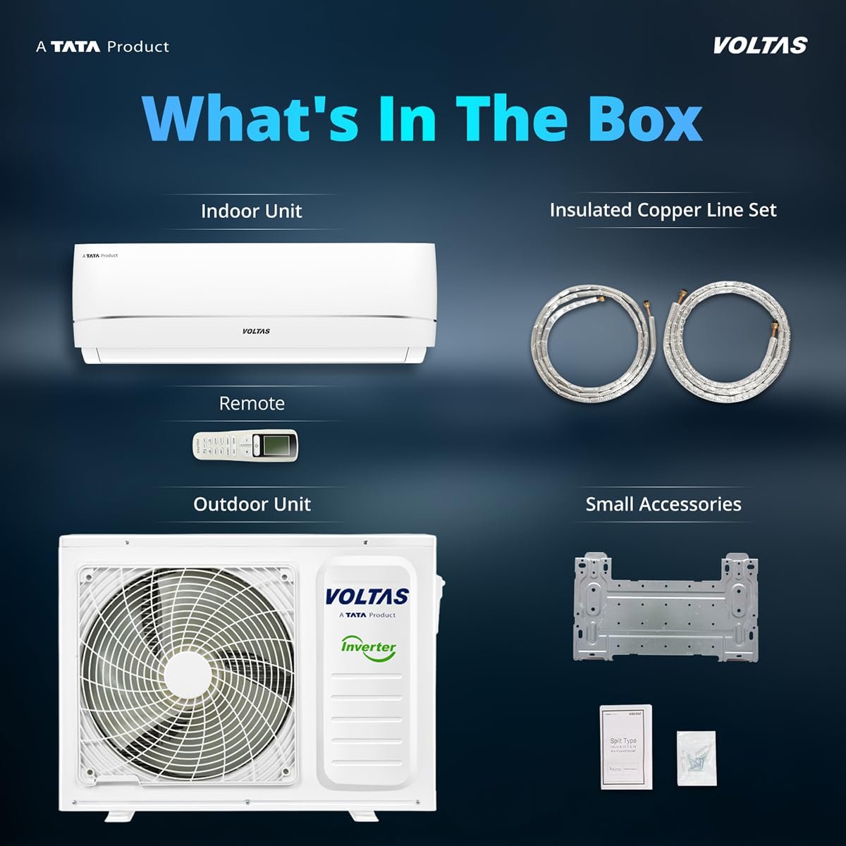 Voltas 1.5 ton 3 star,New star rated, Rating Inverter Split AC (Copper, Convertible 5-in-1 Cooling Mode, 2-Way Air Swing, Anti-dust Filter with Anti Microbial Coating, Auto Clean (183INV CAV, White) - Image 14