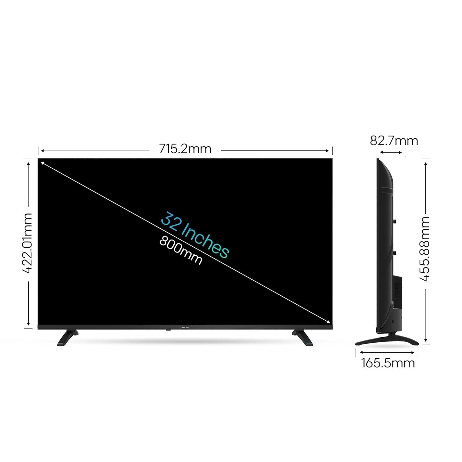 PHILIPS 80 cm (32 inches) 6100 Series Frameless HD Smart LED Google TV 32PFT6130/94 - Image 7