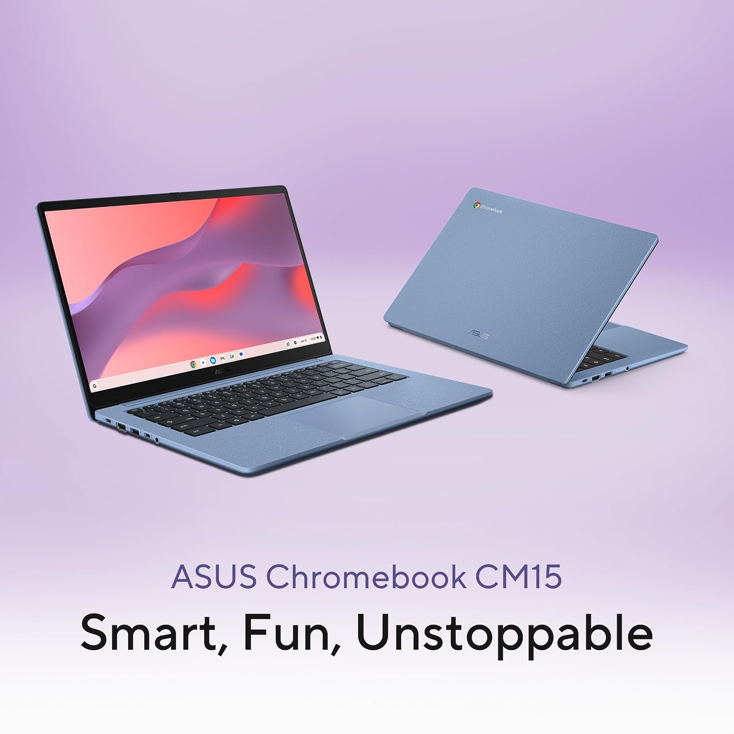 ASUS Chromebook CM1505 (2026), Smartchoice, MediaTek Kompanio 540 Processor, 4GB RAM, 64GB SSD, FHD, 15.6"(39.6 cm), 60Hz, Chrome OS, Fabric Blue, 1.49 Kg, CM1505CM4A-S70080, Thin & Light Laptop - Image 3
