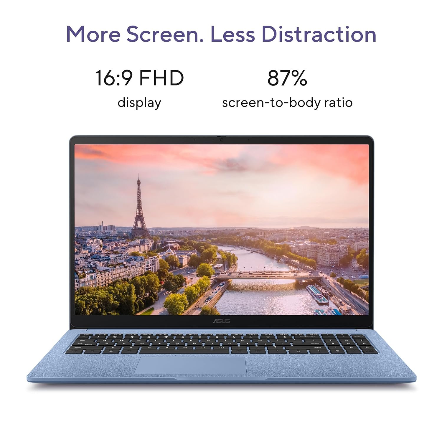 ASUS Chromebook CM1505 (2026), Smartchoice, MediaTek Kompanio 540 Processor, 4GB RAM, 64GB SSD, FHD, 15.6"(39.6 cm), 60Hz, Chrome OS, Fabric Blue, 1.49 Kg, CM1505CM4A-S70080, Thin & Light Laptop - Image 7