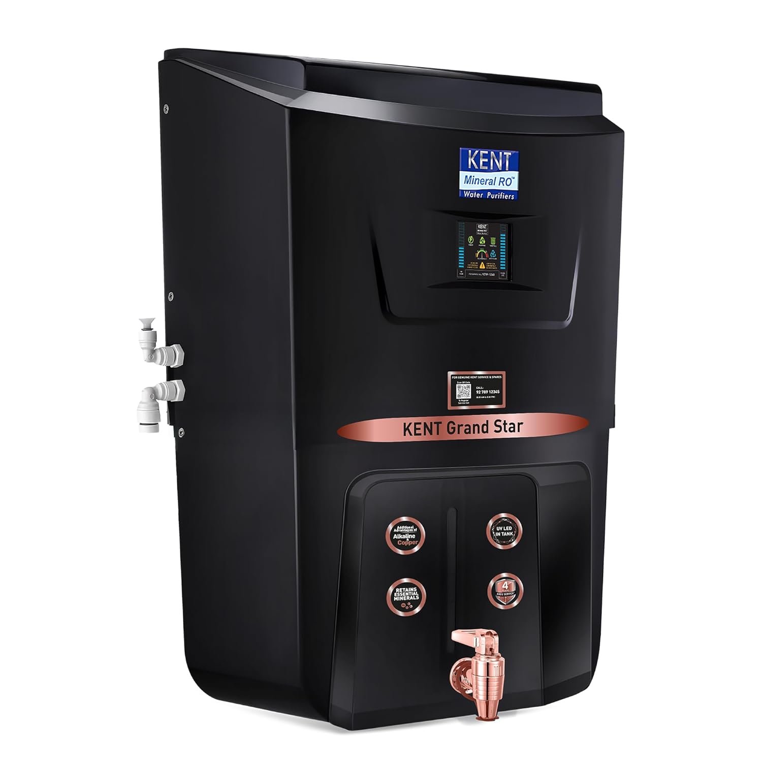 KENT Grand IoT RO Water Purifier| 4 Years Free Service*| RO+UV+UF+Alk+Cu+TDS Control+UV in Tank | IoT Enabled | Fully Automatic On&OFF Operation |8L|20 LP/Hr|Ideal For Borewell/Tanker/Municipal Water - Image 10
