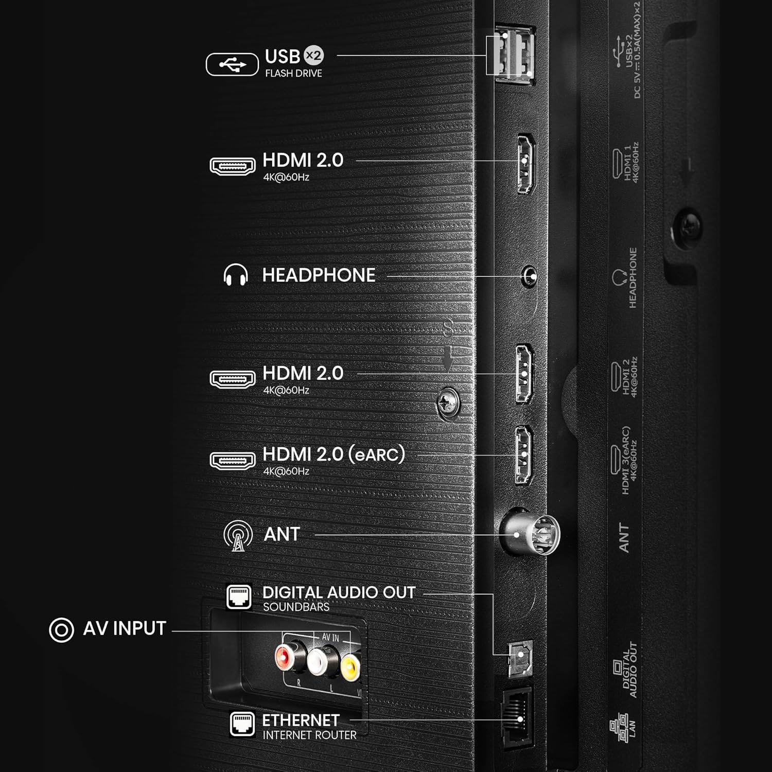 Hisense 164 cm (65 inches) E6N Series 4K Ultra HD Smart LED Google TV 65E6N (Black) - Image 9