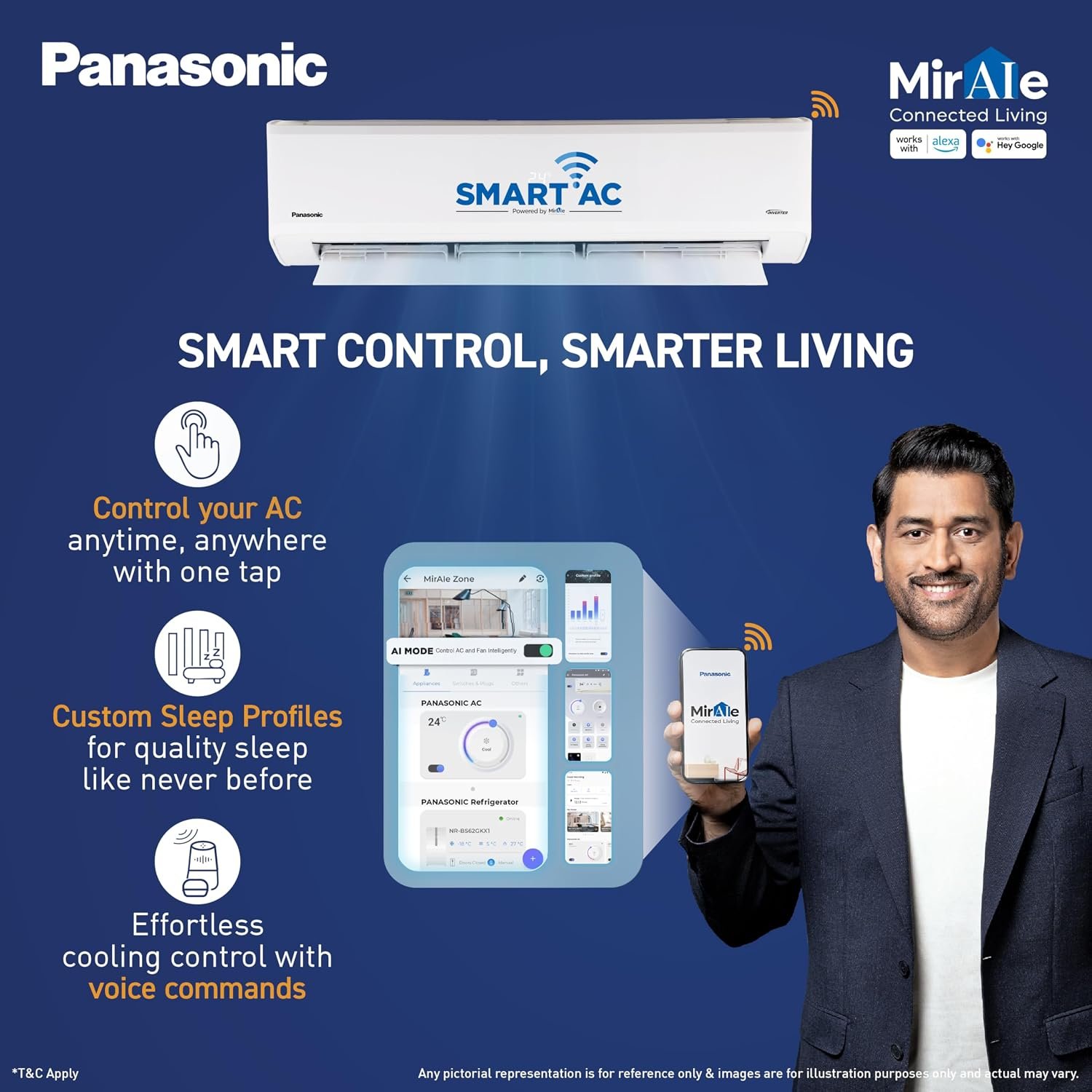 Panasonic 1.5 T 3S, New star rated, Heavy Duty WiFi Inverter Smart Split AC (DustBuster Tech, Matter Enabled,AI,Higher Airflow,Copper Cond.,8in1 Convertible,4-Way,PM0.1 Filter,CS/CU-SU18BKY3WXH,White) - Image 5