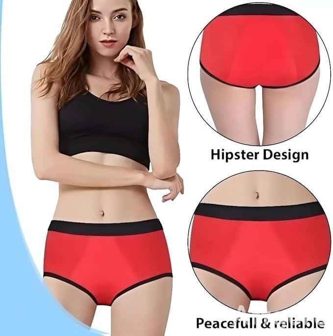 Women's Reusable Multi Layer Cotton Stretch Panties | Soft Fabric | Washable Everyday Innerwear | Multicolor - Image 2