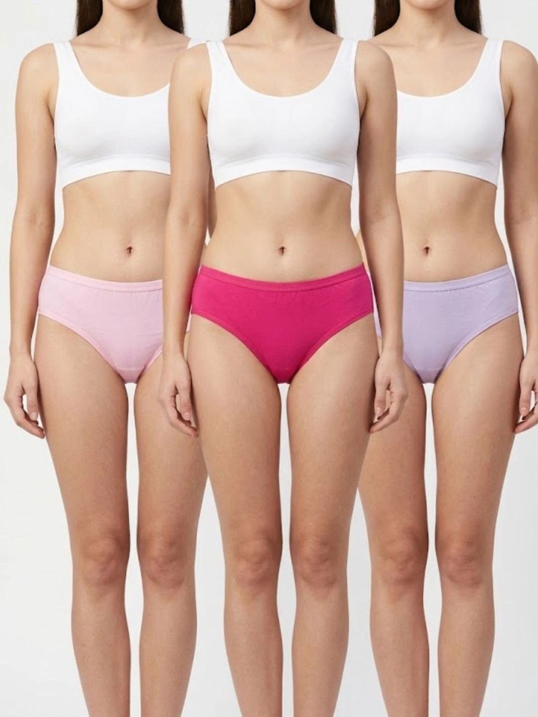 Elen Vosky Women Pack of 3 Anti-Odour Seamless Assorted Bikini - Image 2