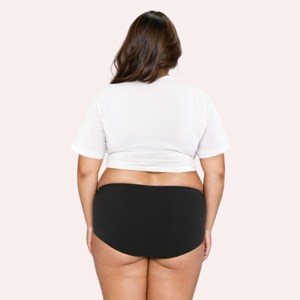 Adira | Plus Size Hipster Panties | Plus Size Brzee Hipsters | Lightweight Cotton-Elastane Fabric | Super Stretchy for Comfort | No Visible Panty Lines | Pack of 6 - Image 2