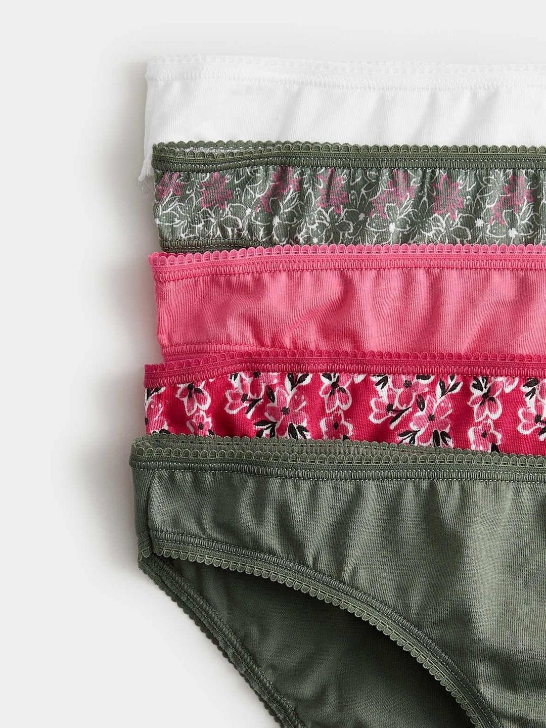 Marks & Spencer Women Pack Of 5 Mid Rise Hipster Briefs - Image 2