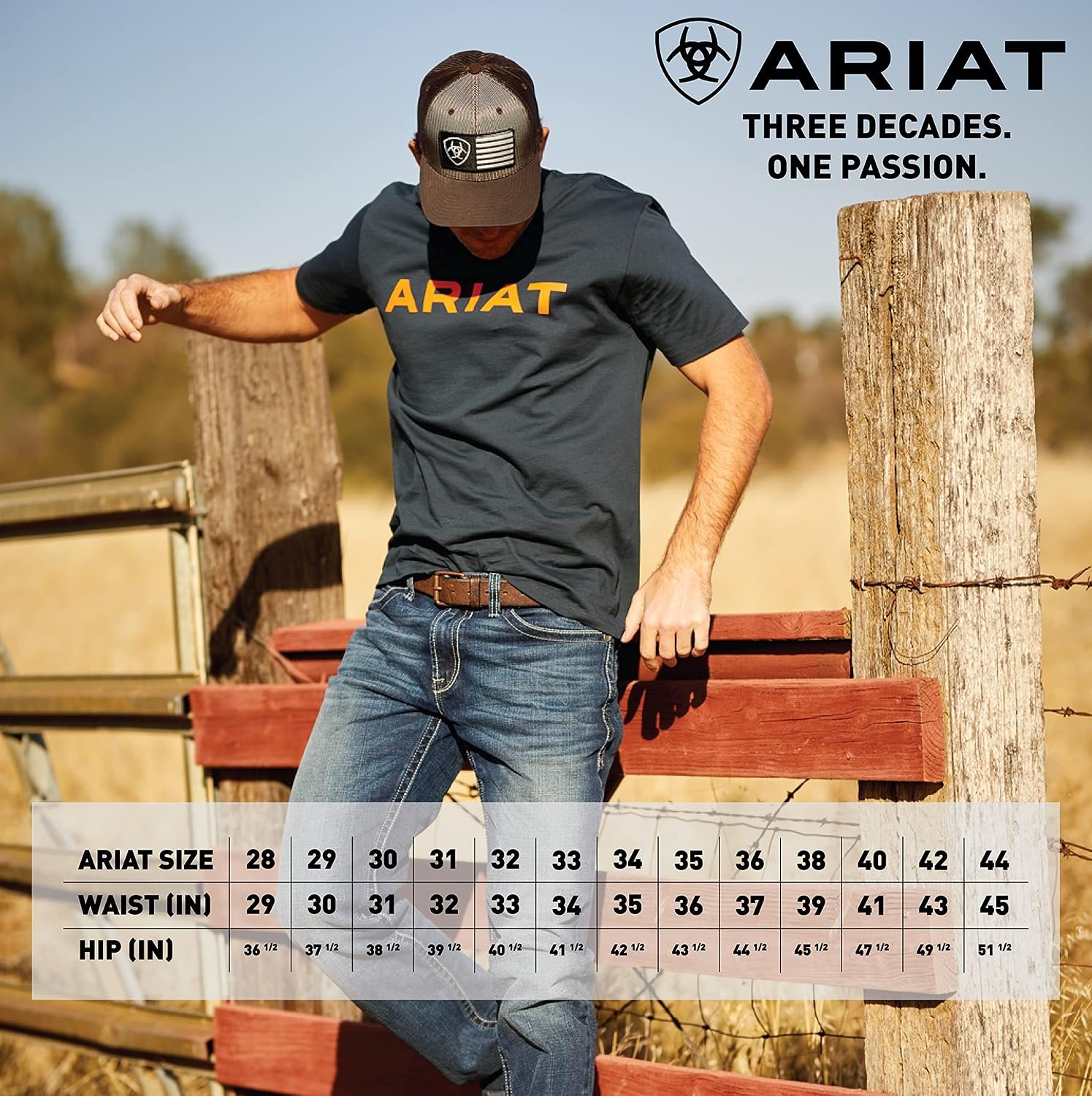 ARIAT Men's Fire-Resistant M4 Ridgeline Bootcut Work Jeans Denim 48W x 30L - Image 4