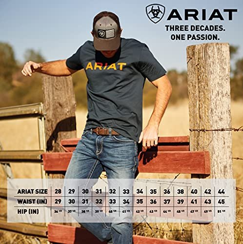 ARIAT Men's Fire-Resistant M4 Ridgeline Bootcut Work Jeans Denim 48W x 30L - Image 8