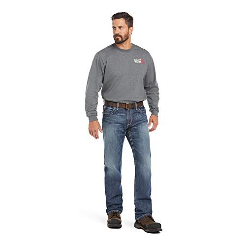 ARIAT Men's Fire-Resistant M4 Ridgeline Bootcut Work Jeans Denim 48W x 30L - Image 9