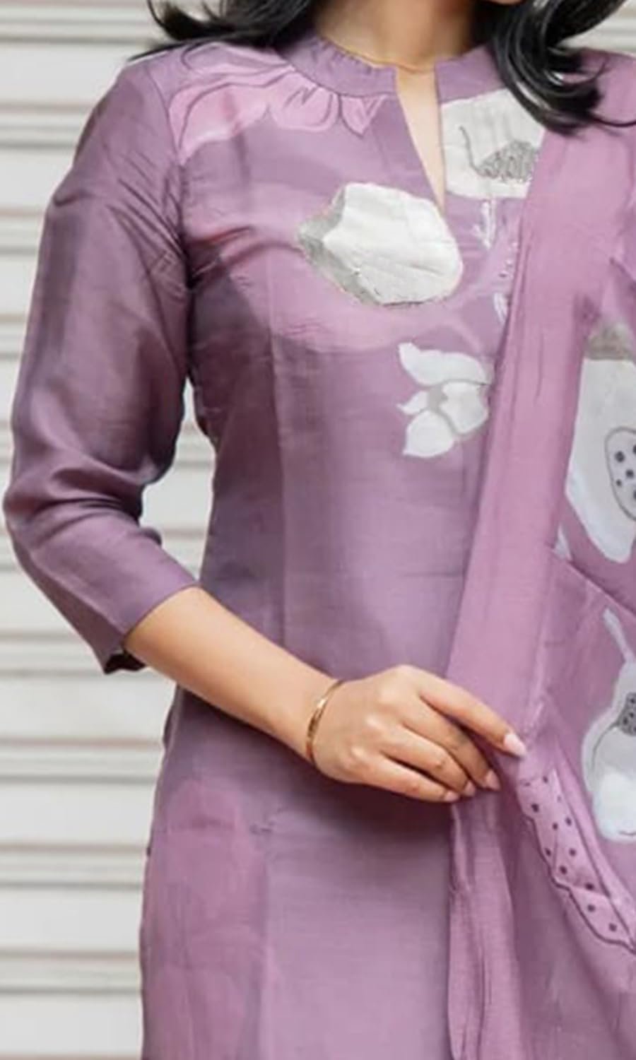 Sun Fashion And Lifestyle Kurta Sets for Woman | Kurti Set |Women's 3 Piece Kurta Pant Dupatta Set |Cotton Blend Kurta Woman |Elegant Suit for Women |Dupatta - Image 3