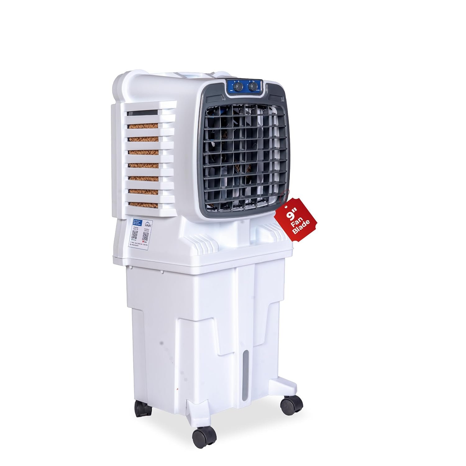 Arizona 9 Personal Air Cooler | India’s First 9-Inch Blade Cooler | 2600 RPM | 2200 m³/hr Delivery | 5 Ft Air Throw | 3-Side Honeycomb | 25L Tank | Motorised Louvers | 120W | Ideal for 50 Sq Ft - Image 2