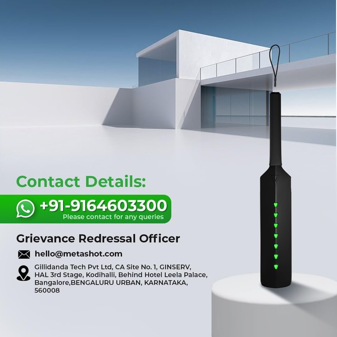 Metashot Smart Cricket Bat Game | Motion Sensor Gaming Bat for TV & Mobile | Indoor Cricket Game | Bluetooth Bat Controller - Image 9