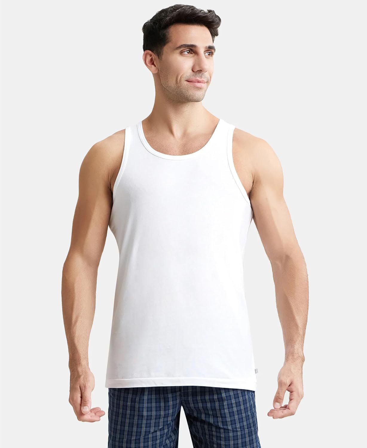 Jockey 8820 Men's Super Combed Cotton Round Neck Sleeveless Vest with Extended Length for Easy Tuck (Pack of 3) - Image 2