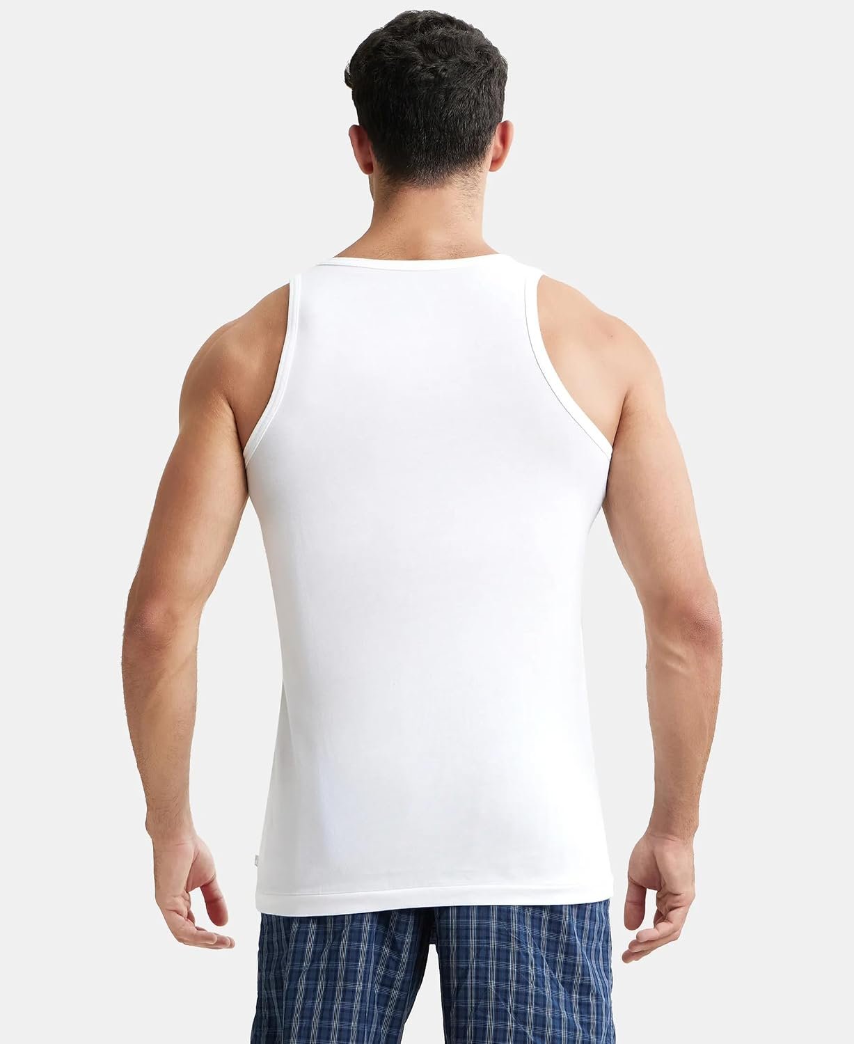 Jockey 8820 Men's Super Combed Cotton Round Neck Sleeveless Vest with Extended Length for Easy Tuck (Pack of 3) - Image 4