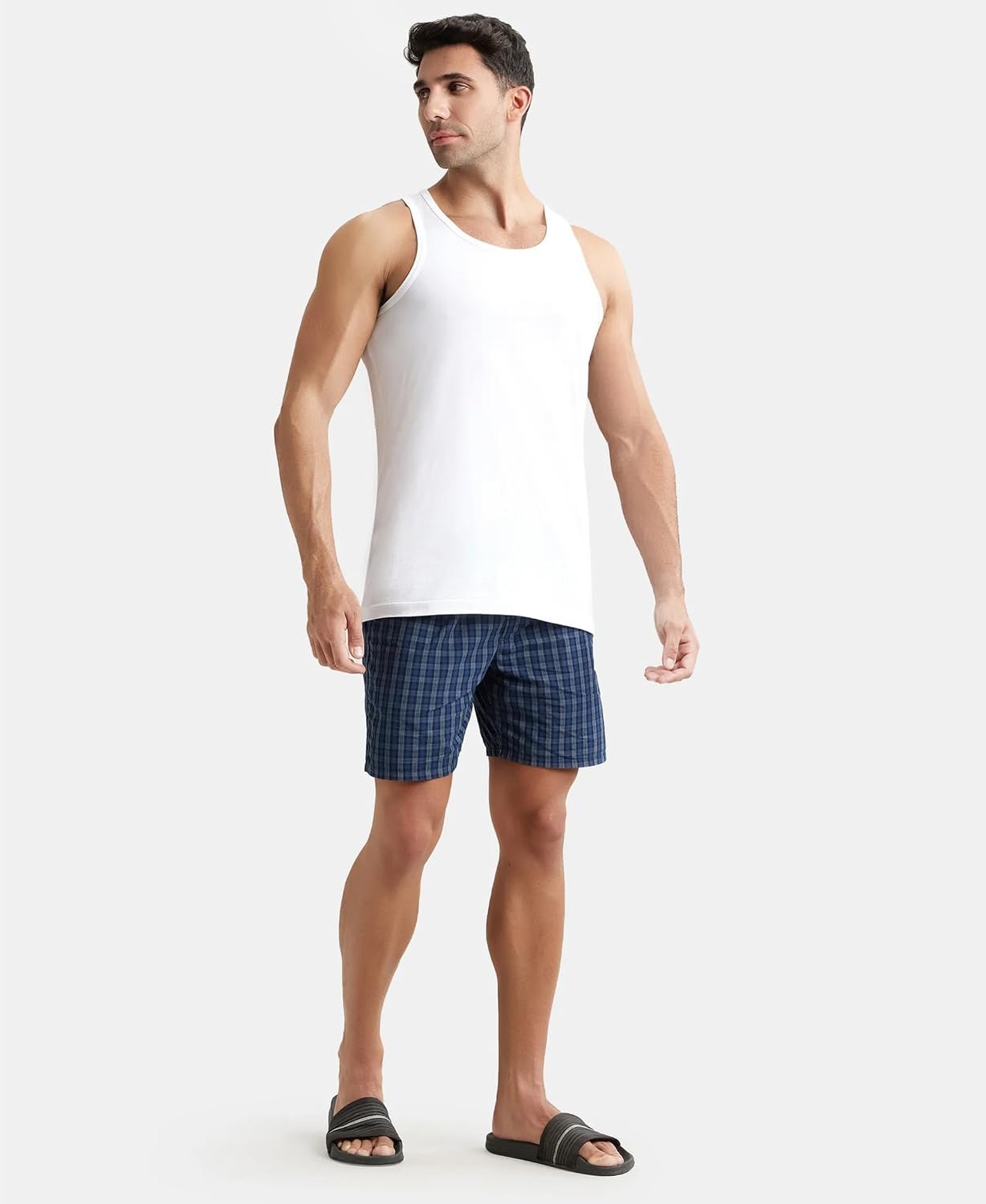Jockey 8820 Men's Super Combed Cotton Round Neck Sleeveless Vest with Extended Length for Easy Tuck (Pack of 3) - Image 5
