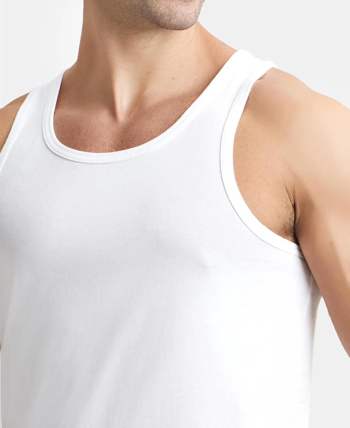 Jockey 8820 Men's Super Combed Cotton Round Neck Sleeveless Vest with Extended Length for Easy Tuck (Pack of 3) - Image 8