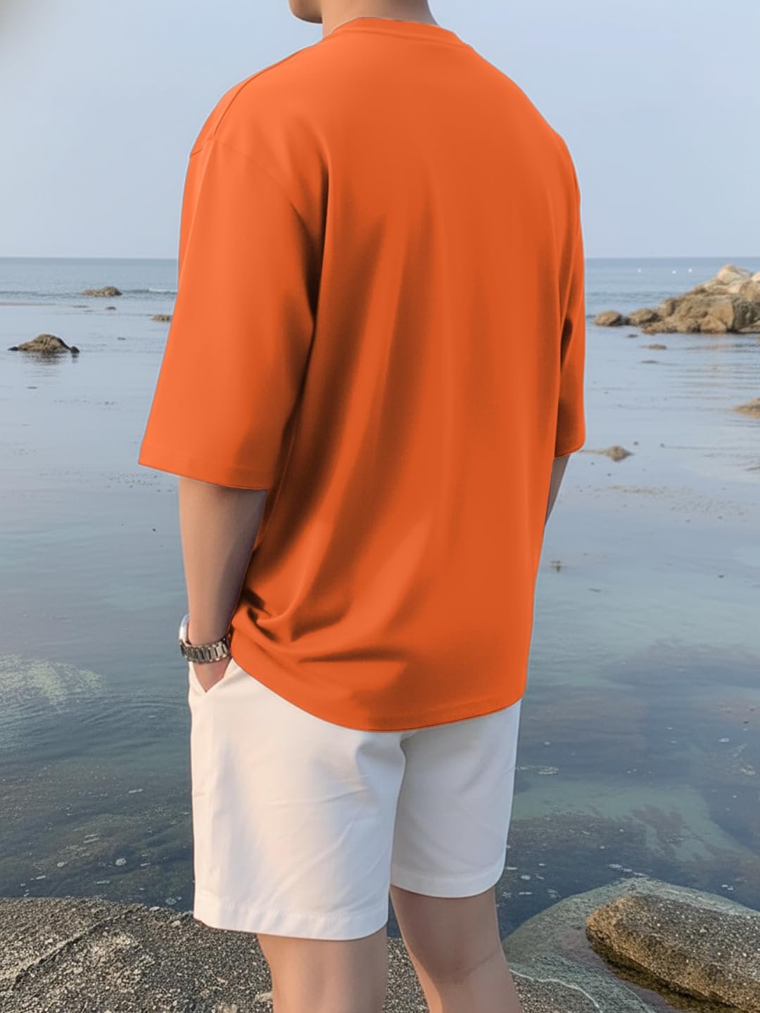 LEOTUDE Men’S Oversize Graphic Printed Combo Pack of 3 T-Shirt | Round - Image 5