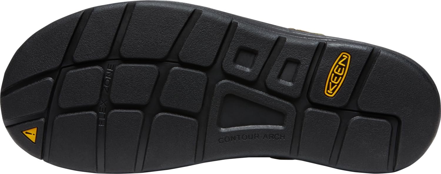 KEEN Men's UNEEK Classic Two Cord Sandal, Dark Olive/Black, 9.5 - Image 5