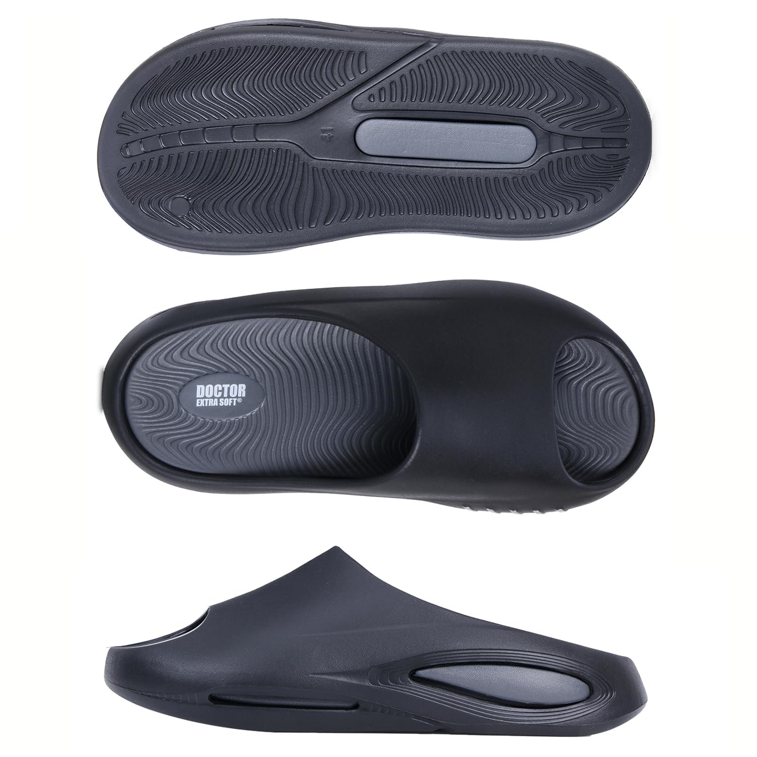 DOCTOR EXTRA SOFT Men's Classic Ultra Soft Sliders/Slippers with Cushion FootBed for Adult | Comfortable & Light Weight | Stylish & Anti-Skid | Waterproof & Everyday Flip Flops for Gents/Boys D-507 - Image 7