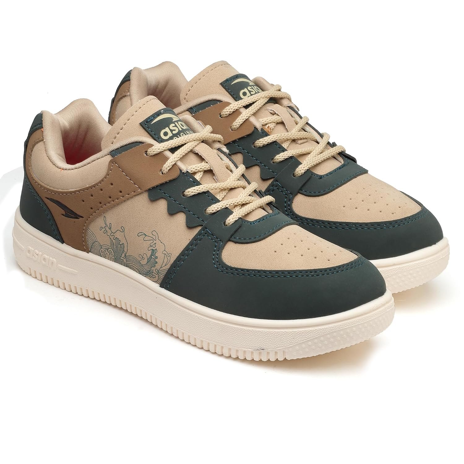 ASIAN Men THUNDER-07 Stylish Casual Mid Top Sneaker and Trendy Shoes with Laces for Men & Boys, Perfect, College, Parties and Outings, Lightweight, Comfortable, and Durable for All-Day Use