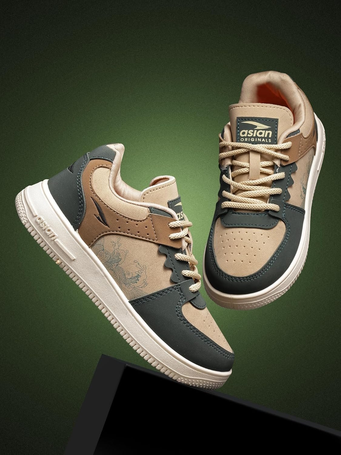 ASIAN Men THUNDER-07 Stylish Casual Mid Top Sneaker and Trendy Shoes with Laces for Men & Boys, Perfect, College, Parties and Outings, Lightweight, Comfortable, and Durable for All-Day Use - Image 3