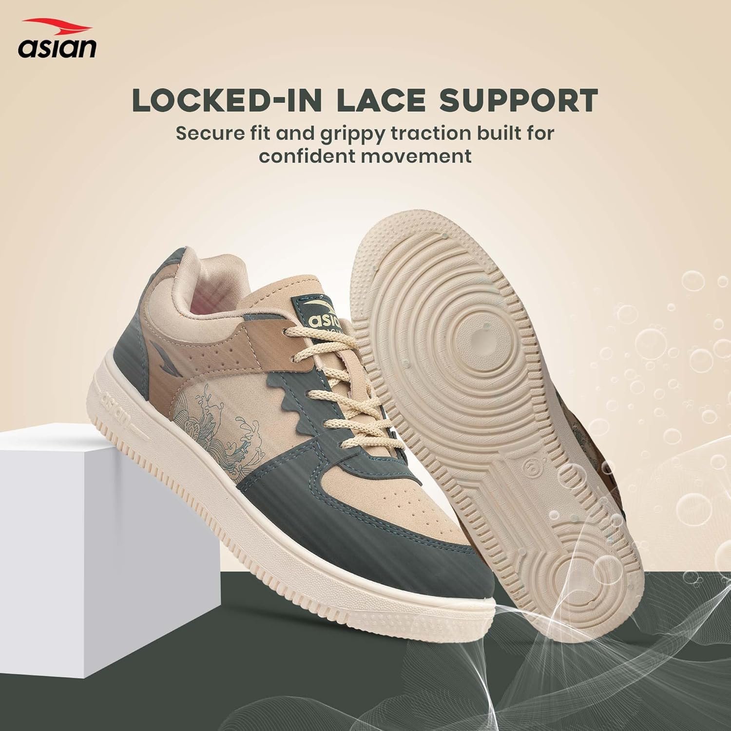 ASIAN Men THUNDER-07 Stylish Casual Mid Top Sneaker and Trendy Shoes with Laces for Men & Boys, Perfect, College, Parties and Outings, Lightweight, Comfortable, and Durable for All-Day Use - Image 5