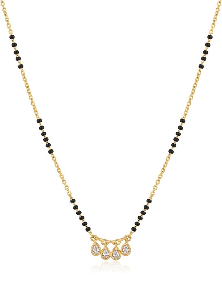 Zeraki Jewels Gold Plated Artificial Stones and Beads Meher Mangalsutra For Women