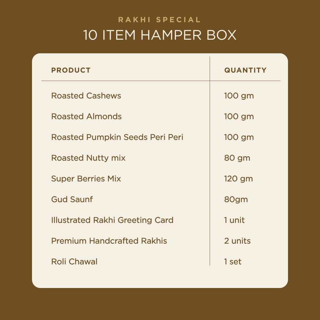 Healthy Treat Royal Treat Gift Hamper – Premium Roasted Dry Fruits & Healthy Snacks Gift Box with Festive Greeting Card | Rakhi Gift Hamper | Birthday, Anniversary & Wedding Gift-Hampers | Perfect Gifts for Family & Friends | Corporate Gifting - Image 2
