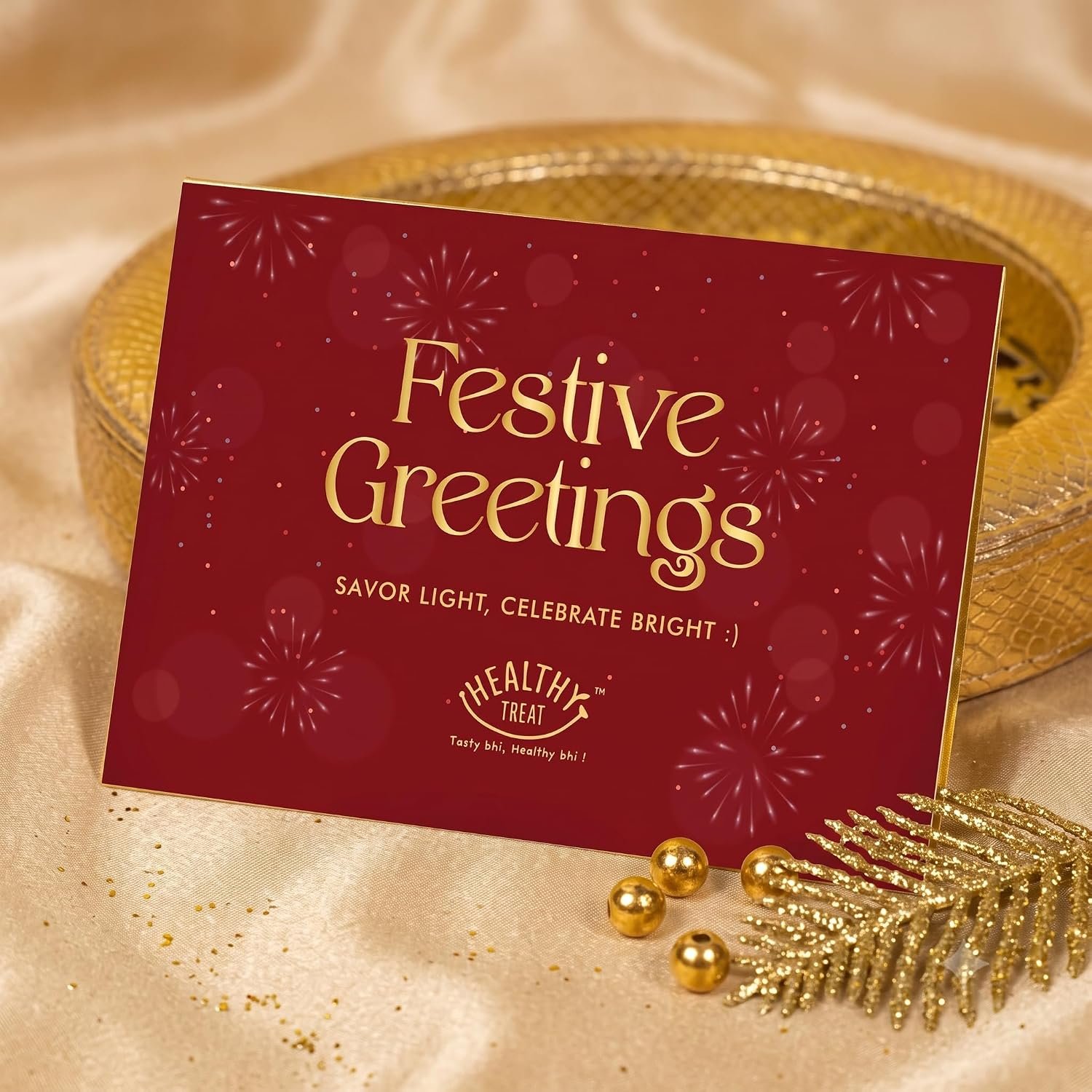 Healthy Treat Royal Treat Gift Hamper – Premium Roasted Dry Fruits & Healthy Snacks Gift Box with Festive Greeting Card | Rakhi Gift Hamper | Birthday, Anniversary & Wedding Gift-Hampers | Perfect Gifts for Family & Friends | Corporate Gifting - Image 4