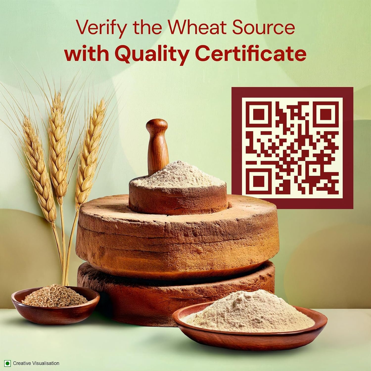 Aashirvaad Khapli Atta 1KG | Emmer Wheat Flour | High Fiber & Protein | Aids Digestion | Ancient Grain |Soft & Nutritious Rotis - Image 7