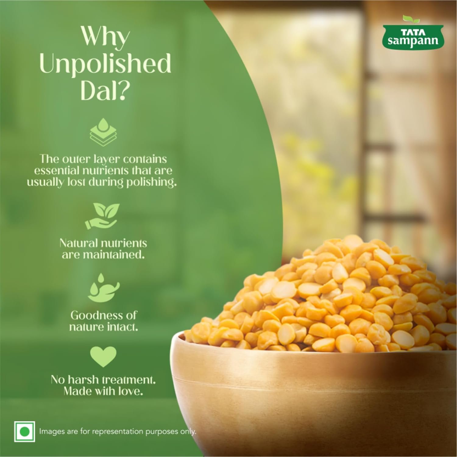 Tata Sampann Chana Dal, 500g - Image 3