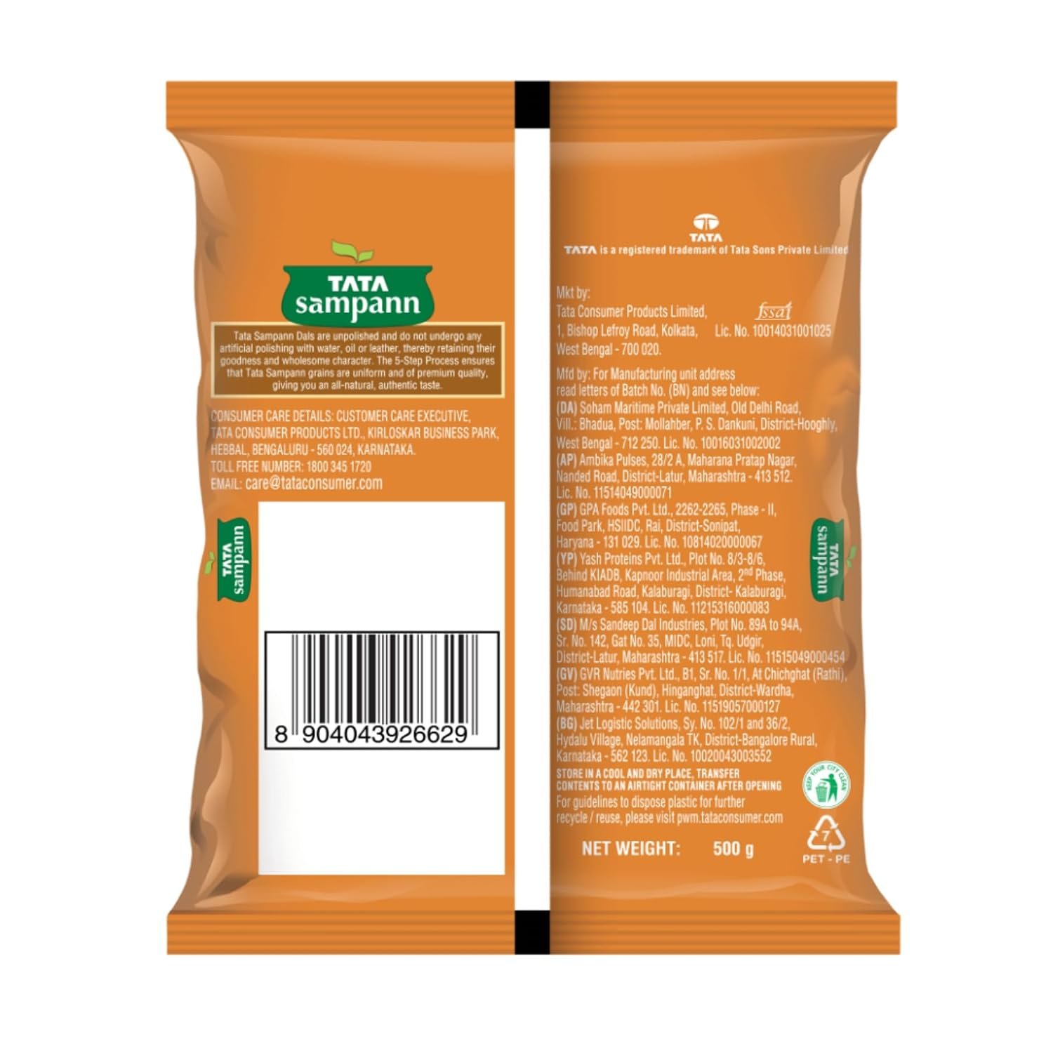 Tata Sampann Chana Dal, 500g - Image 10