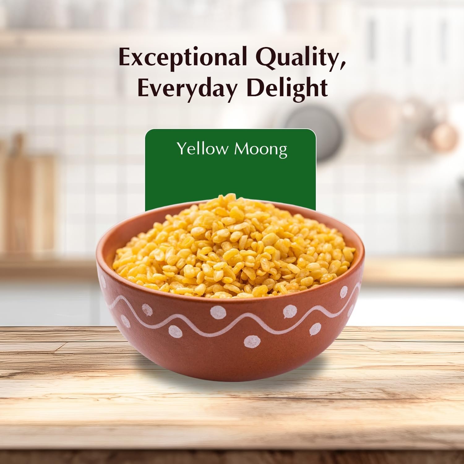Amazon Brand - Vedaka Unpolished Yellow Moong Dal | 1 Kg | Naturally Rich In Protein & Fiber | No Artificial Flavours & No Preservatives. - Image 3