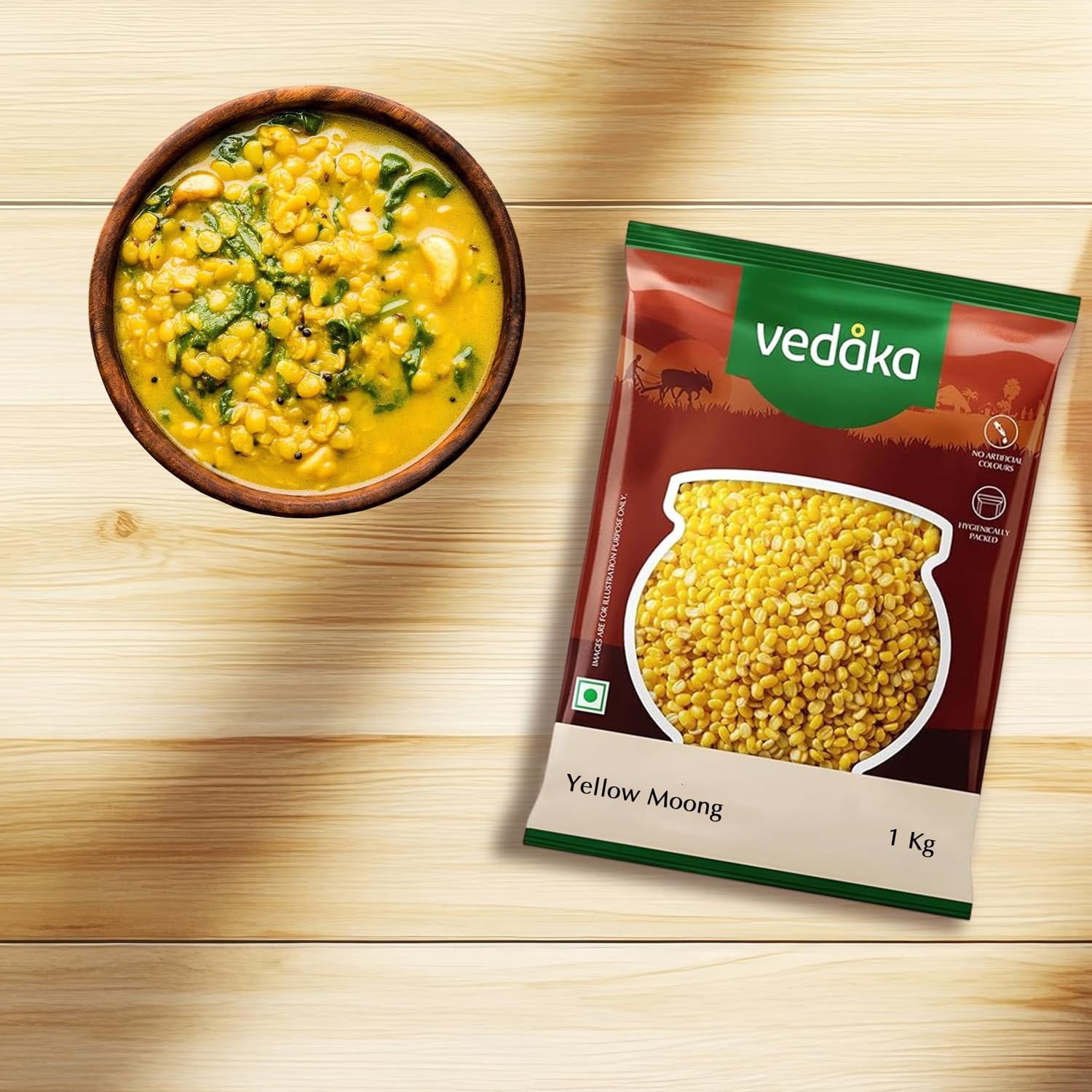 Amazon Brand - Vedaka Unpolished Yellow Moong Dal | 1 Kg | Naturally Rich In Protein & Fiber | No Artificial Flavours & No Preservatives. - Image 5